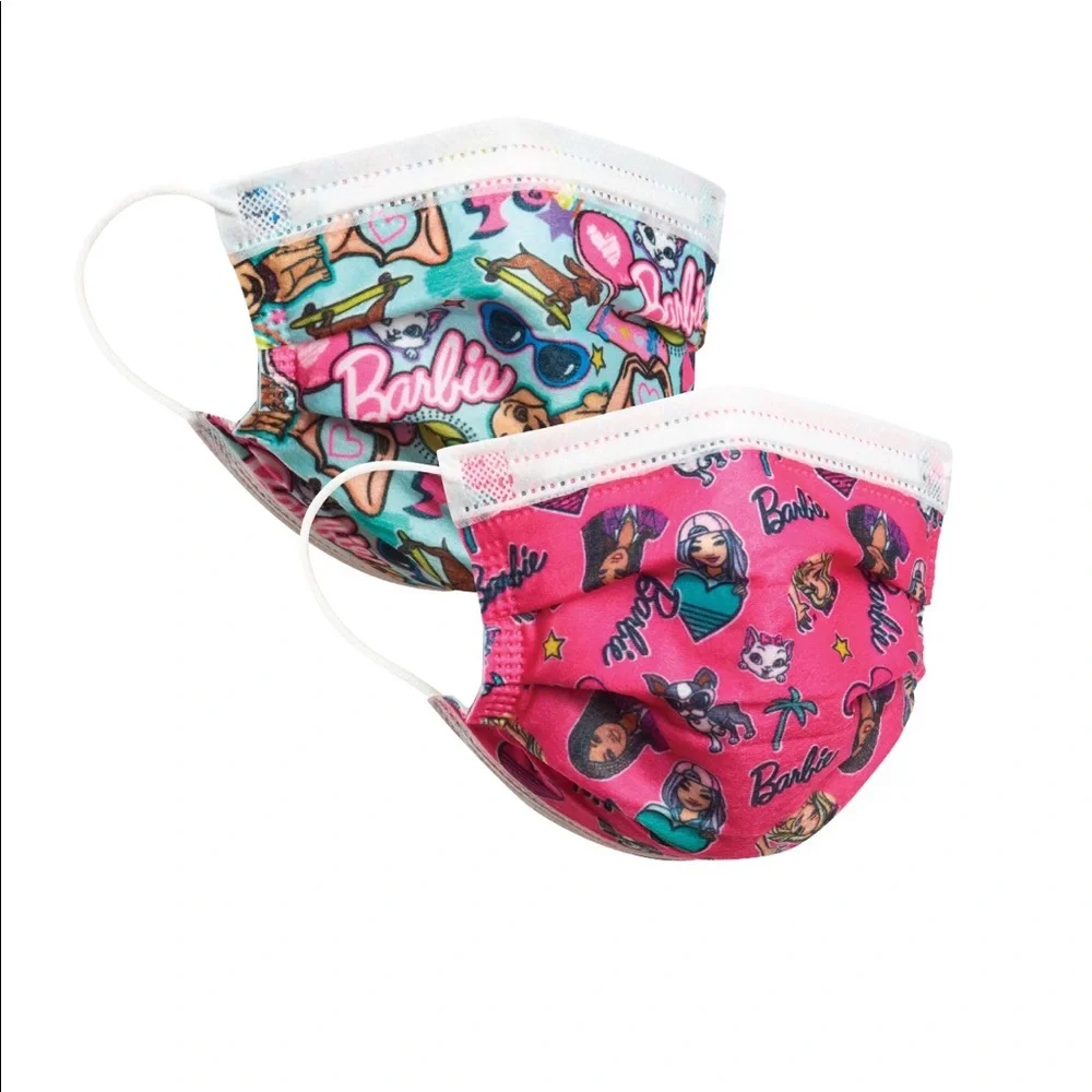 Barbie Single Use 2 Design Children’s Face Mask 2+